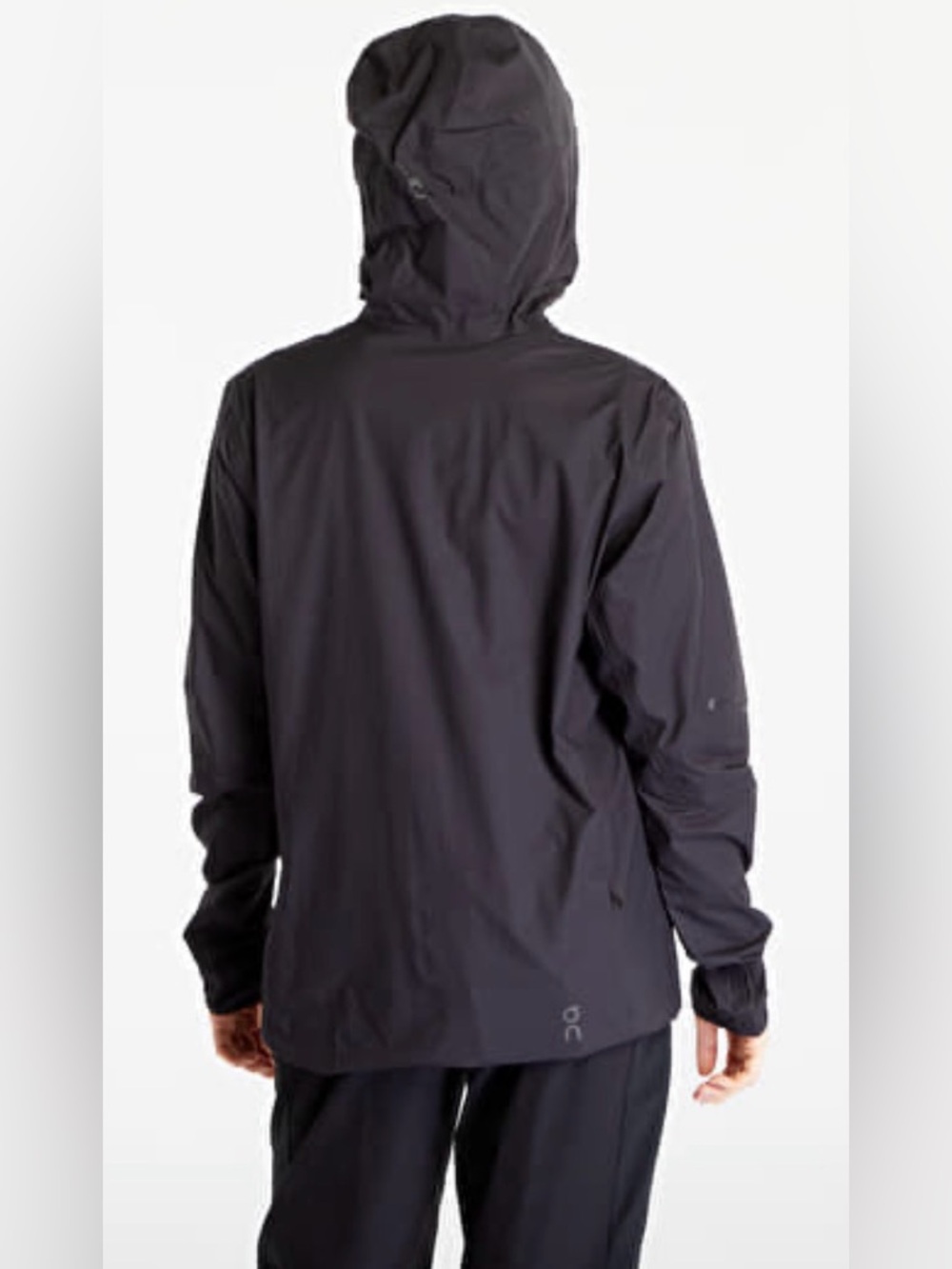 NWT [On] Cloud Running Anorak Waterproof Jacket Coat Windbreaker Black Women’s S - Picture 4 of 13
